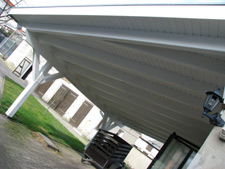 Anbau Zimmerei Doerks, Vordach