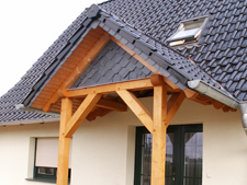 kleines Fachwerkdach